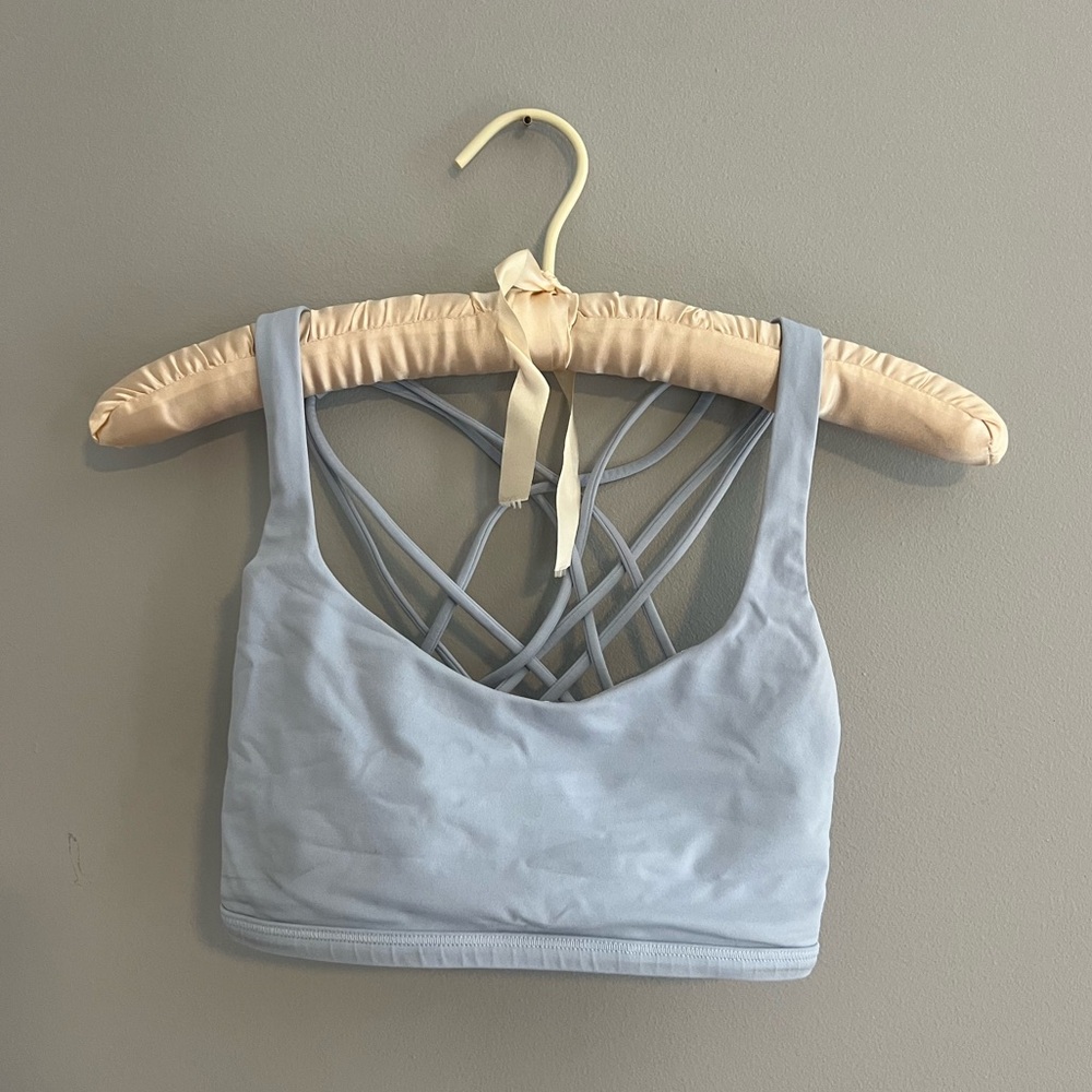 Blue Lululemon Crossover Bra